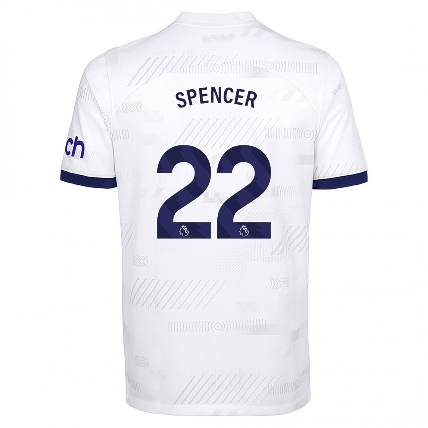 Kinder Rebecca Spencer #22 Weiß Heimtrikot Trikot 2023/24 T-Shirt Österreich