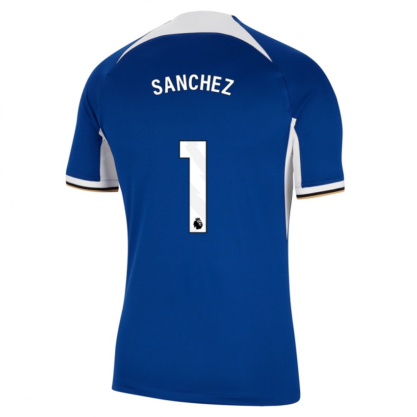 Kinder Robert Sánchez #1 Blau Heimtrikot Trikot 2023/24 T-Shirt Österreich