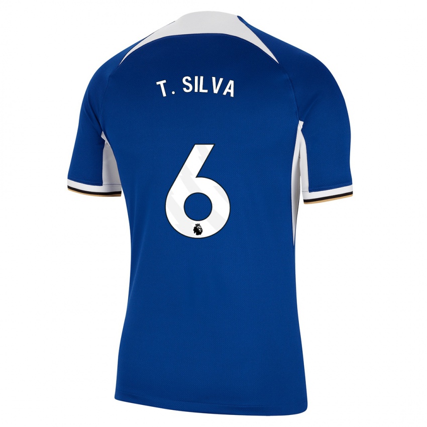 Kinder Thiago Silva #6 Blau Heimtrikot Trikot 2023/24 T-Shirt Österreich