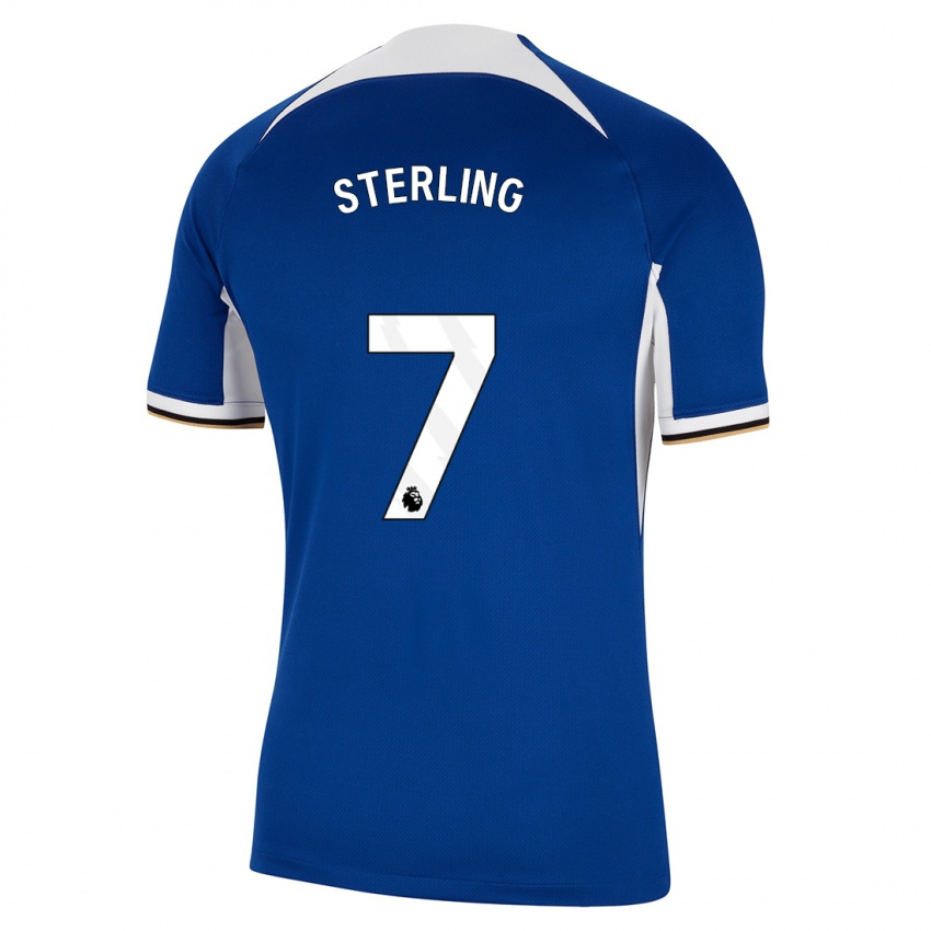 Kinder Raheem Sterling #7 Blau Heimtrikot Trikot 2023/24 T-Shirt Österreich