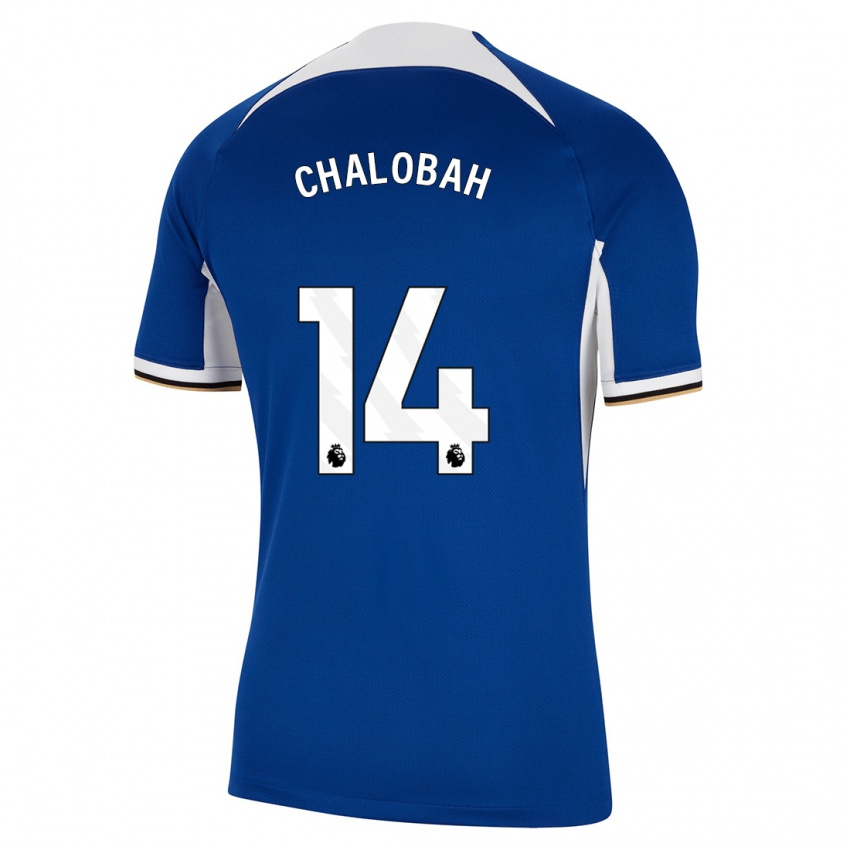 Kinder Trevoh Chalobah #14 Blau Heimtrikot Trikot 2023/24 T-Shirt Österreich