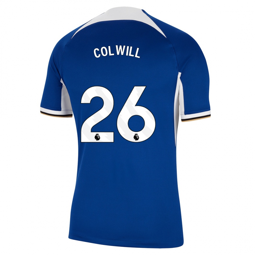 Kinder Levi Colwill #26 Blau Heimtrikot Trikot 2023/24 T-Shirt Österreich