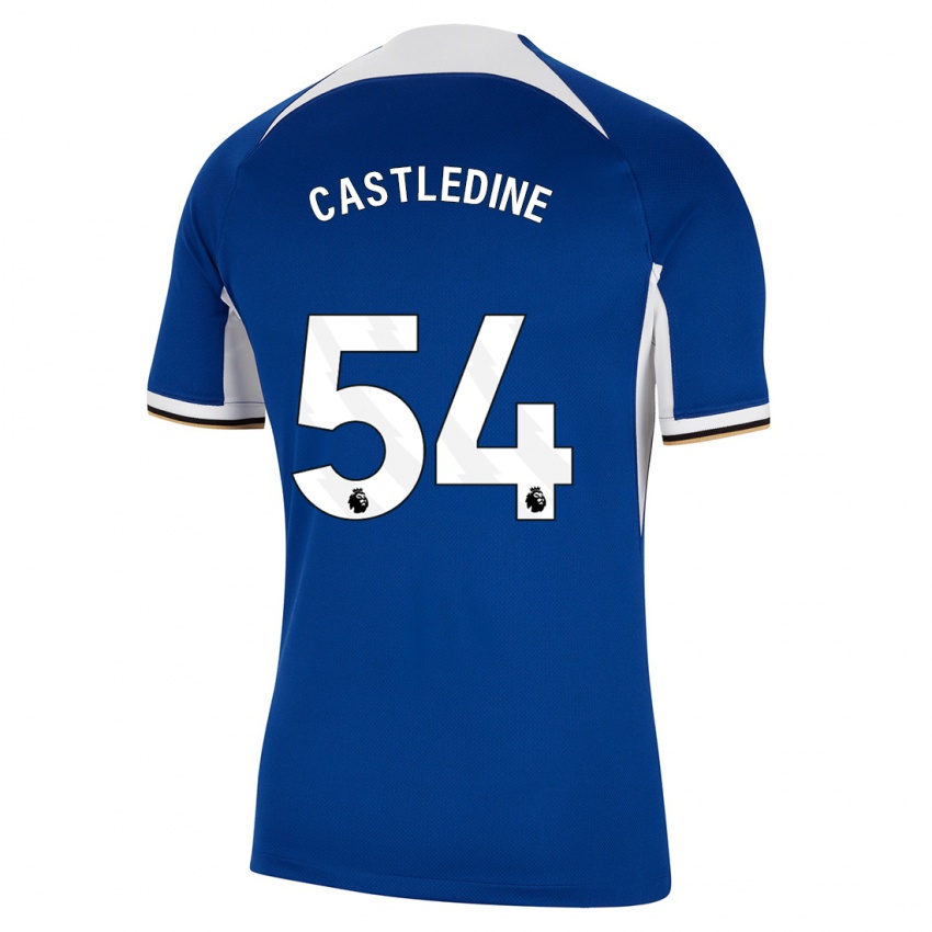 Kinder Leo Castledine #54 Blau Heimtrikot Trikot 2023/24 T-Shirt Österreich