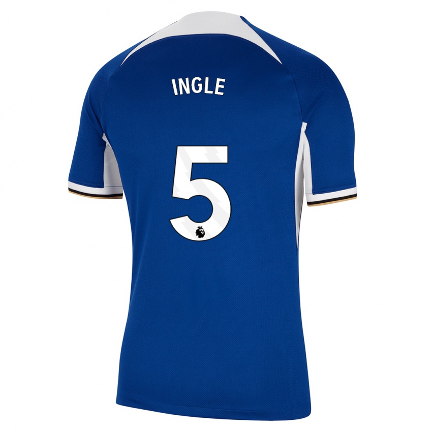 Kinder Sophie Ingle #5 Blau Heimtrikot Trikot 2023/24 T-Shirt Österreich