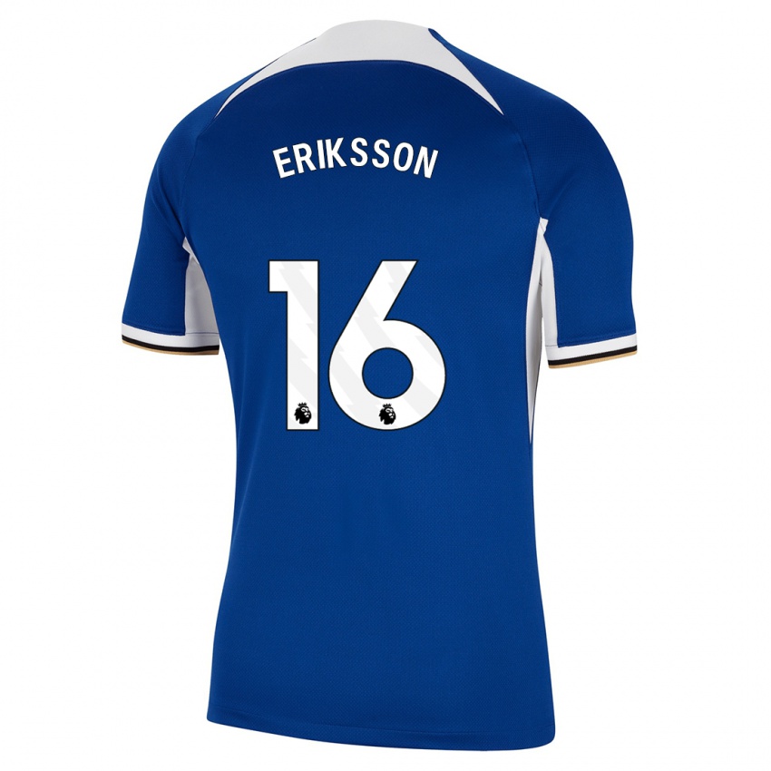 Kinder Magdalena Eriksson #16 Blau Heimtrikot Trikot 2023/24 T-Shirt Österreich