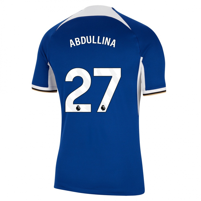 Kinder Alsu Abdullina #27 Blau Heimtrikot Trikot 2023/24 T-Shirt Österreich