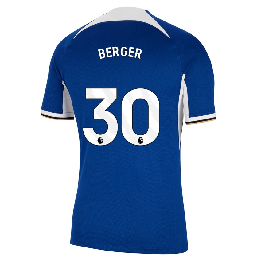 Kinder Ann-Katrin Berger #30 Blau Heimtrikot Trikot 2023/24 T-Shirt Österreich