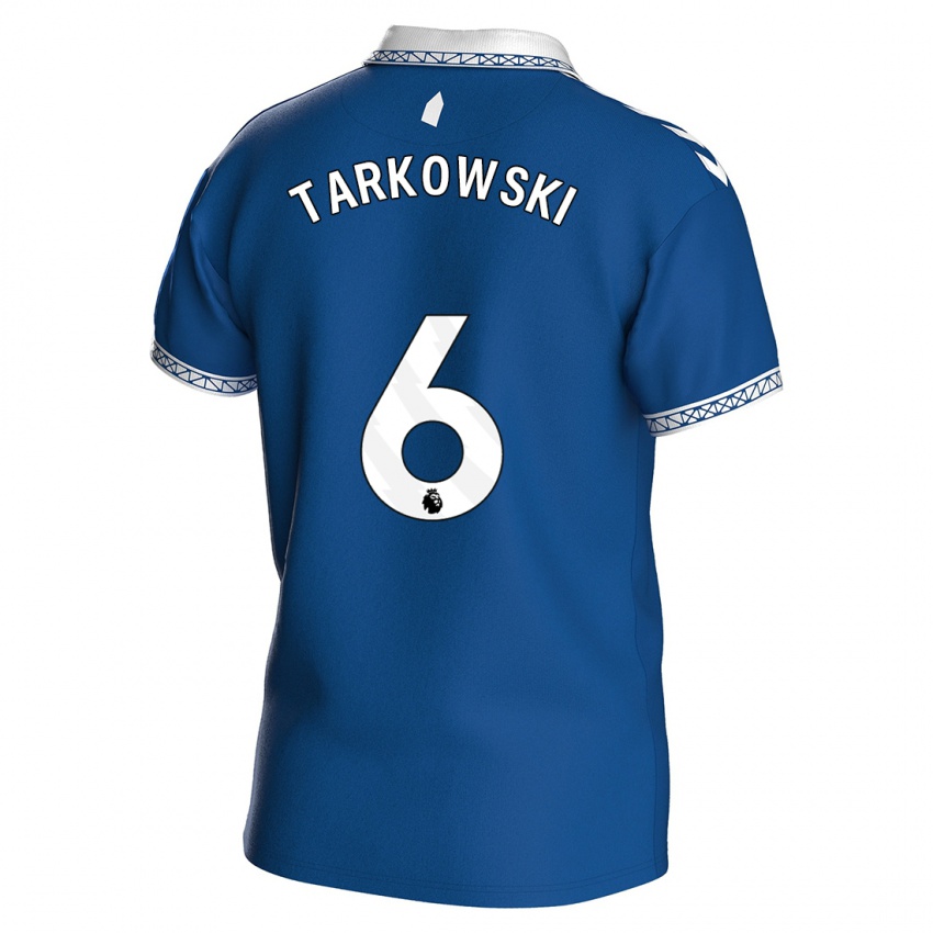 Kinder James Tarkowski #6 Königsblau Heimtrikot Trikot 2023/24 T-Shirt Österreich