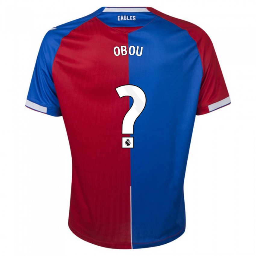 Kinder David Obou #0 Rot Blau Heimtrikot Trikot 2023/24 T-Shirt Österreich