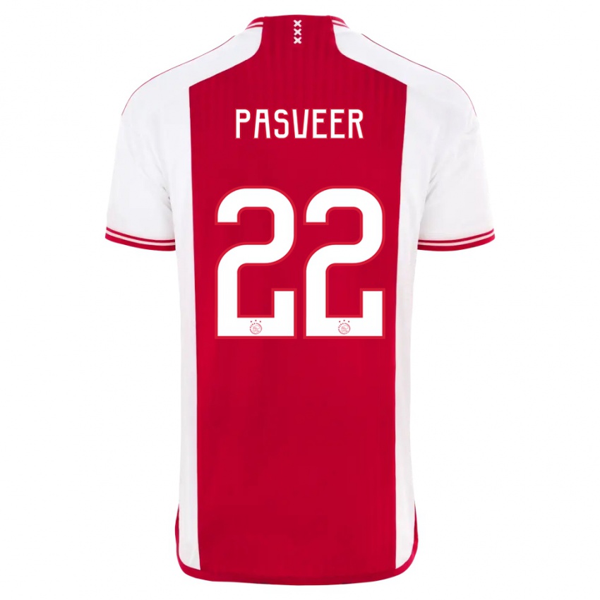 Kinder Remko Pasveer #22 Rot-Weiss Heimtrikot Trikot 2023/24 T-Shirt Österreich