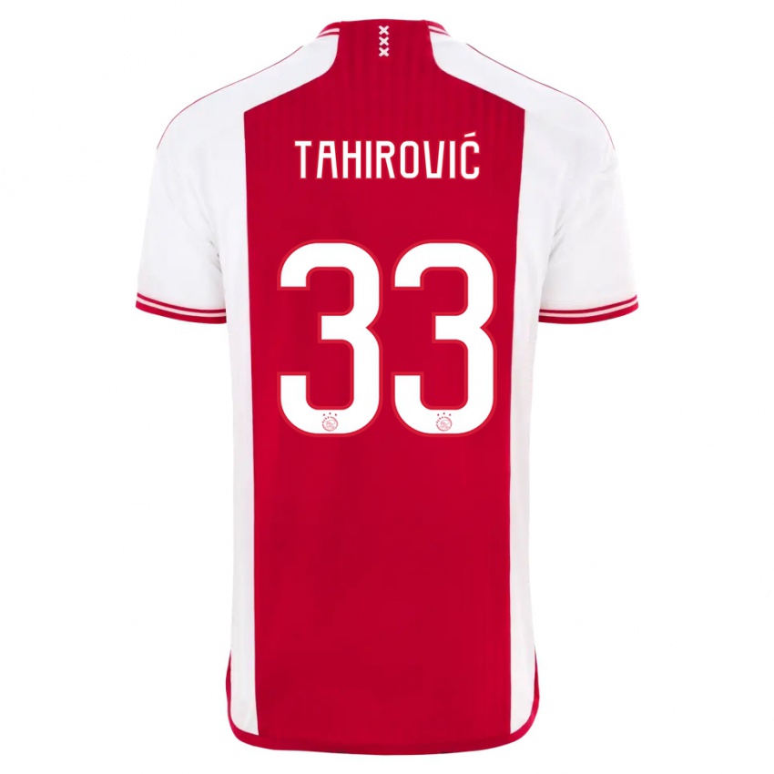 Kinder Benjamin Tahirovic #33 Rot-Weiss Heimtrikot Trikot 2023/24 T-Shirt Österreich