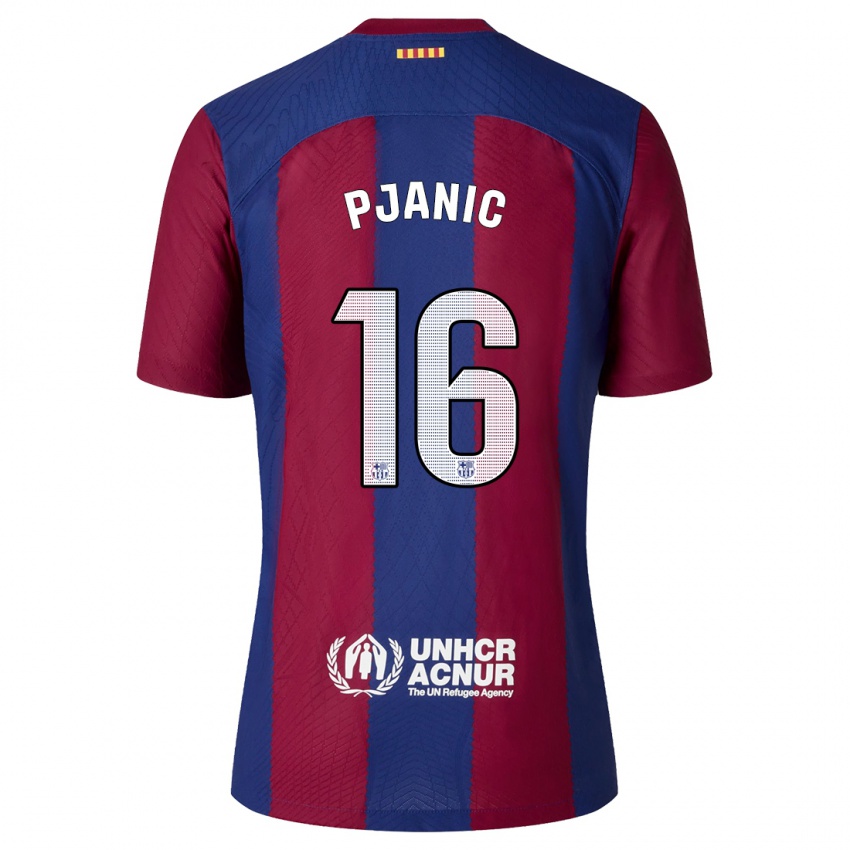 Kinder Miralem Pjanic #16 Rot Blau Heimtrikot Trikot 2023/24 T-Shirt Österreich