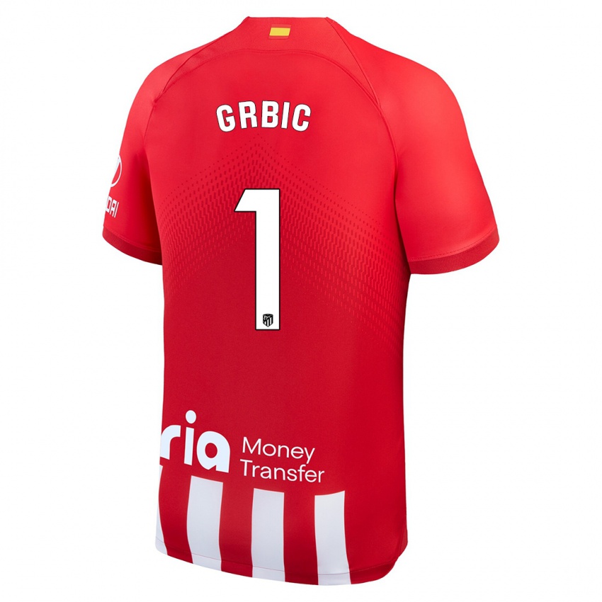 Kinder Ivo Grbic #1 Rot-Weiss Heimtrikot Trikot 2023/24 T-Shirt Österreich