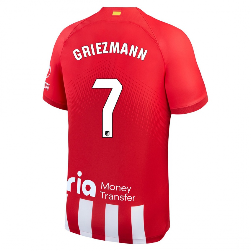 Kinder Antoine Griezmann #7 Rot-Weiss Heimtrikot Trikot 2023/24 T-Shirt Österreich