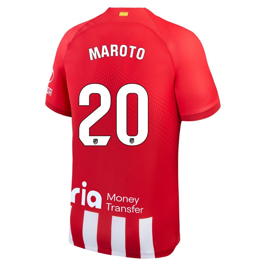 Kinder Mario Maroto #20 Rot-Weiss Heimtrikot Trikot 2023/24 T-Shirt Österreich