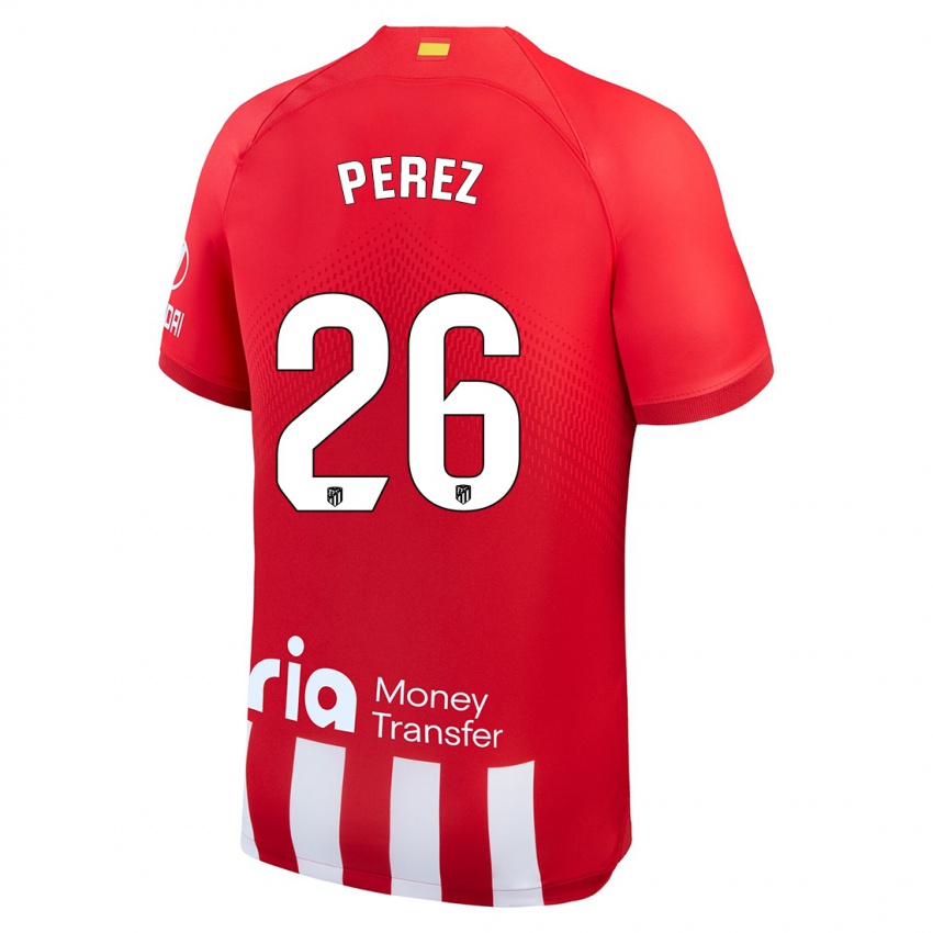 Kinder Xenia Perez #26 Rot-Weiss Heimtrikot Trikot 2023/24 T-Shirt Österreich