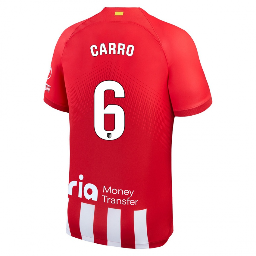 Kinder Mikel Carro #6 Rot-Weiss Heimtrikot Trikot 2023/24 T-Shirt Österreich