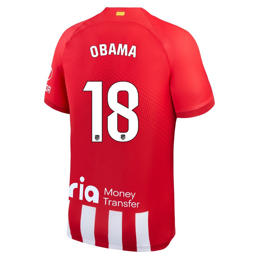 Kinder Salomon Obama #18 Rot-Weiss Heimtrikot Trikot 2023/24 T-Shirt Österreich