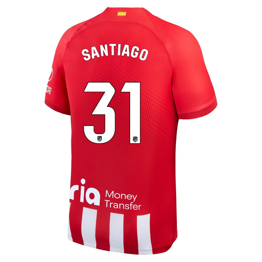 Kinder Abraham Santiago #31 Rot-Weiss Heimtrikot Trikot 2023/24 T-Shirt Österreich