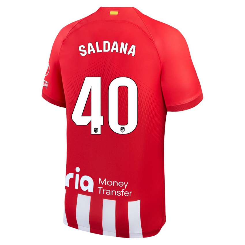 Kinder Jose Saldana #40 Rot-Weiss Heimtrikot Trikot 2023/24 T-Shirt Österreich