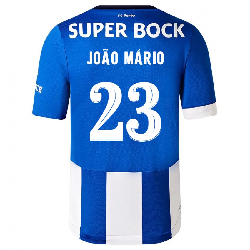 Kinder Joao Mario #23 Blau Weiss Heimtrikot Trikot 2023/24 T-Shirt Österreich