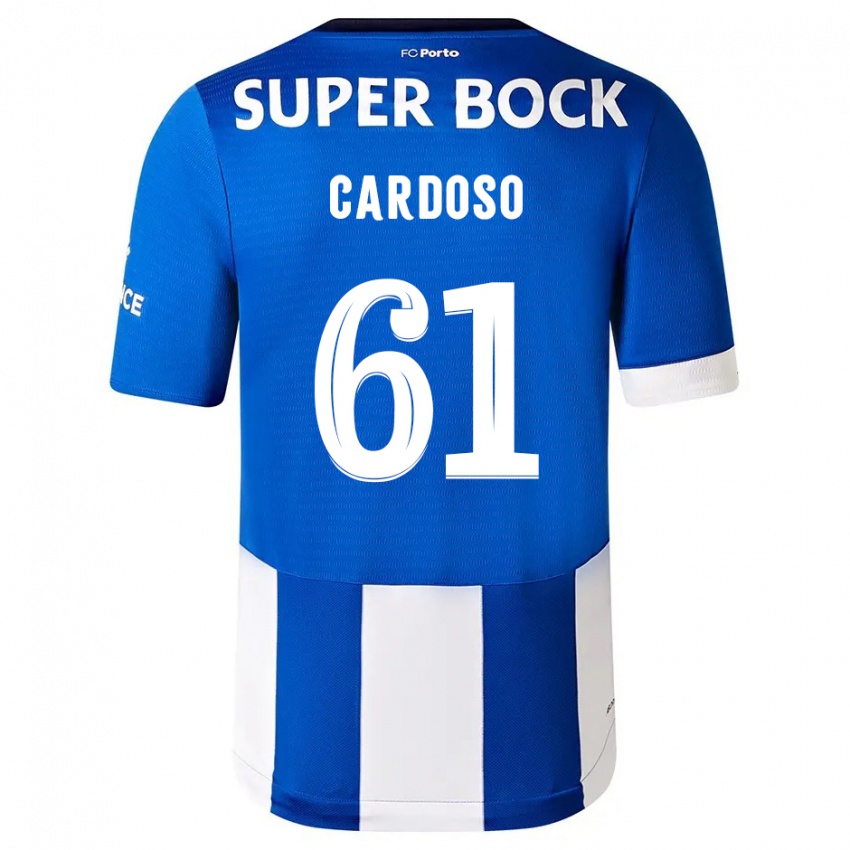 Kinder Ivan Cardoso #61 Blau Weiss Heimtrikot Trikot 2023/24 T-Shirt Österreich