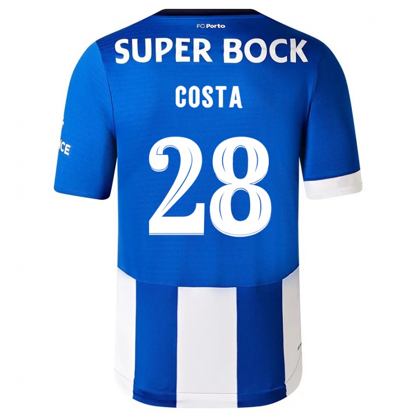 Kinder Bruno Costa #28 Blau Weiss Heimtrikot Trikot 2023/24 T-Shirt Österreich