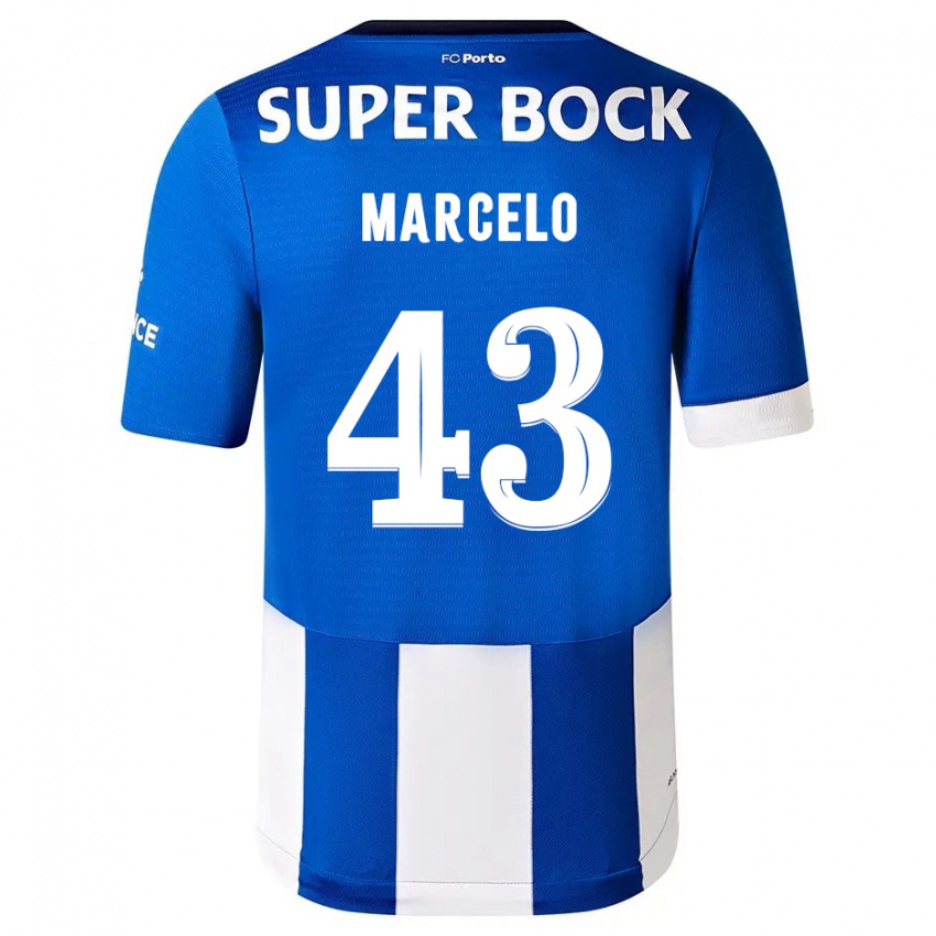 Kinder Joao Marcelo #43 Blau Weiss Heimtrikot Trikot 2023/24 T-Shirt Österreich