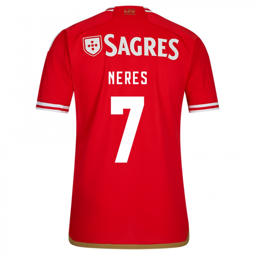 Kinder David Neres #7 Rot Heimtrikot Trikot 2023/24 T-Shirt Österreich