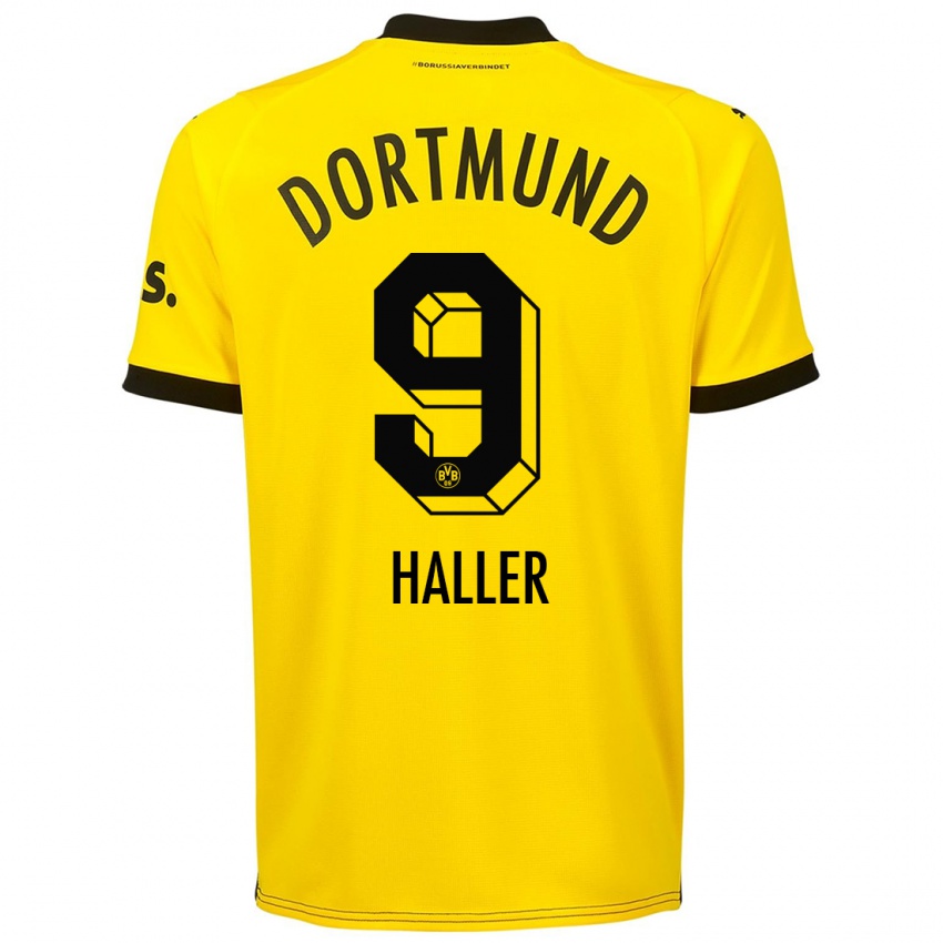 Kinder Sebastien Haller #9 Gelb Heimtrikot Trikot 2023/24 T-Shirt Österreich