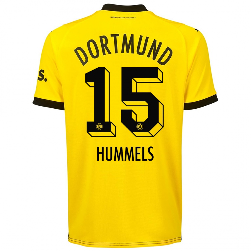 Kinder Mats Hummels #15 Gelb Heimtrikot Trikot 2023/24 T-Shirt Österreich