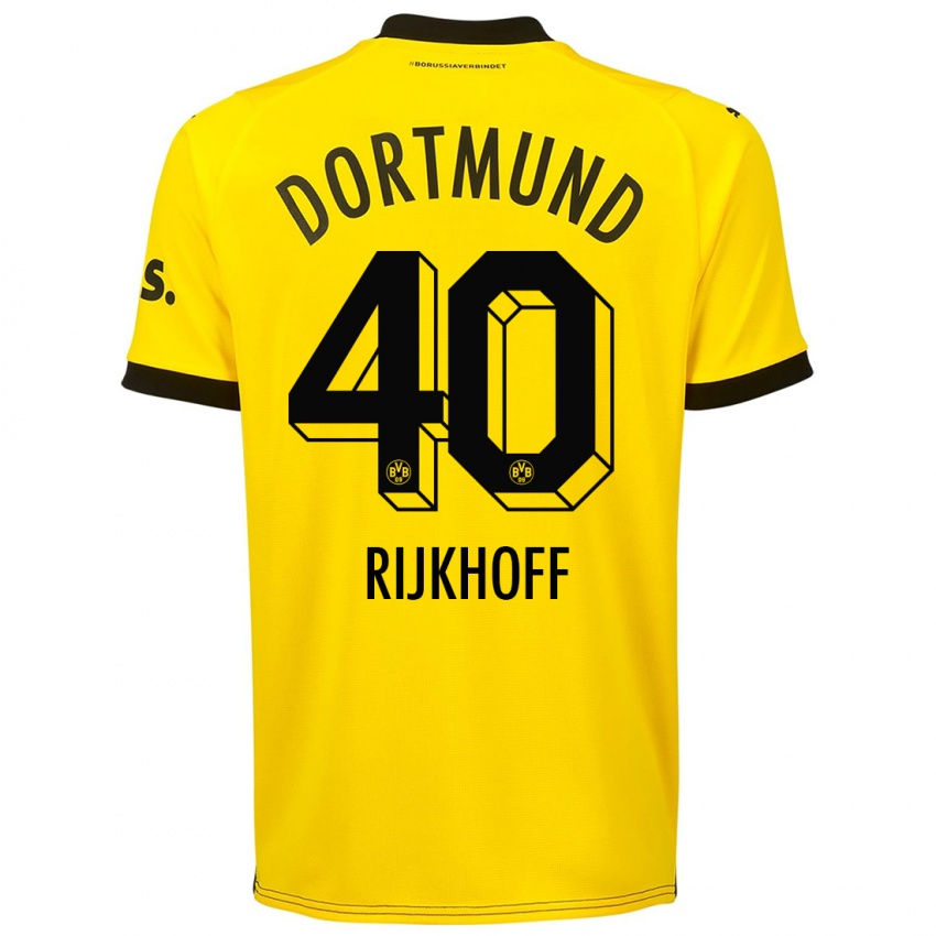 Kinder Julian Rijkhoff #40 Gelb Heimtrikot Trikot 2023/24 T-Shirt Österreich