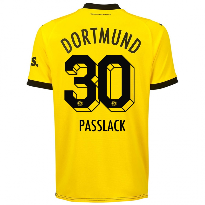 Kinder Felix Passlack #30 Gelb Heimtrikot Trikot 2023/24 T-Shirt Österreich