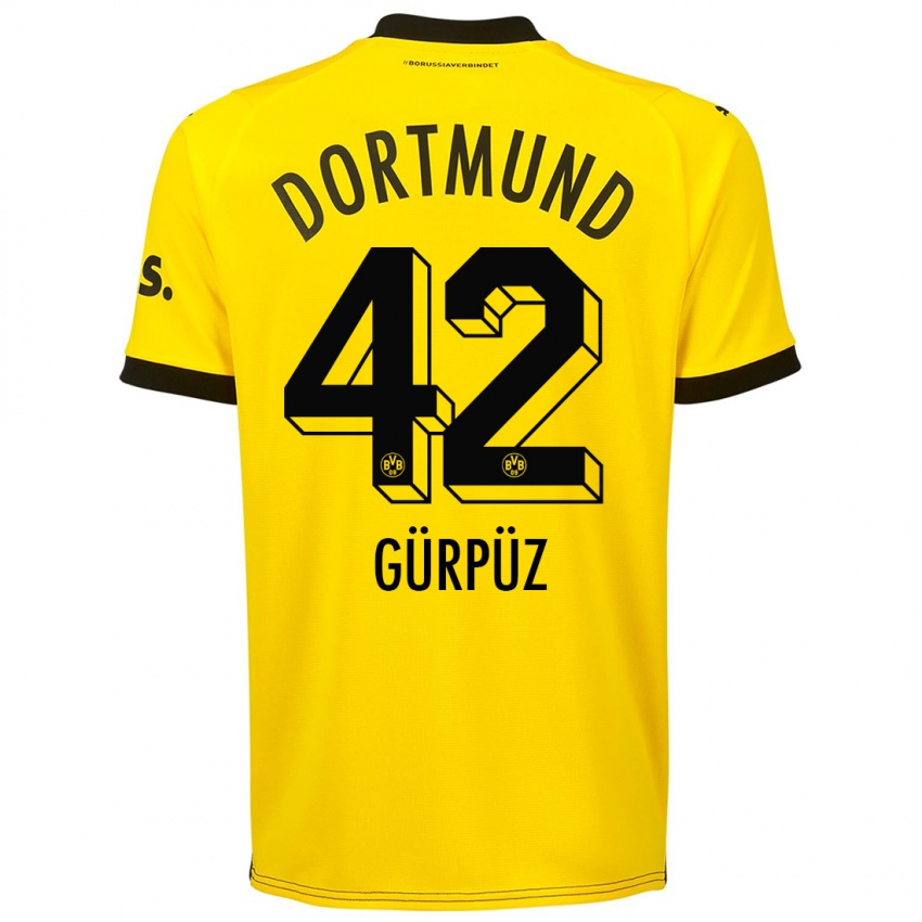 Kinder Goktan Gurpuz #42 Gelb Heimtrikot Trikot 2023/24 T-Shirt Österreich