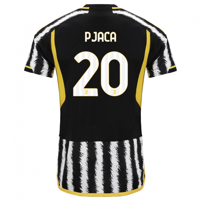 Kinder Marko Pjaca #20 Schwarz-Weiss Heimtrikot Trikot 2023/24 T-Shirt Österreich