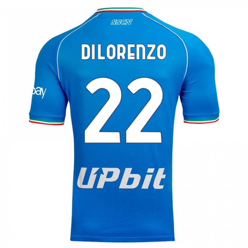 Kinder Giovanni Di Lorenzo #22 Himmelblau Heimtrikot Trikot 2023/24 T-Shirt Österreich