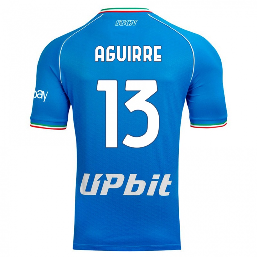 Kinder Yolanda Aguirre #13 Himmelblau Heimtrikot Trikot 2023/24 T-Shirt Österreich