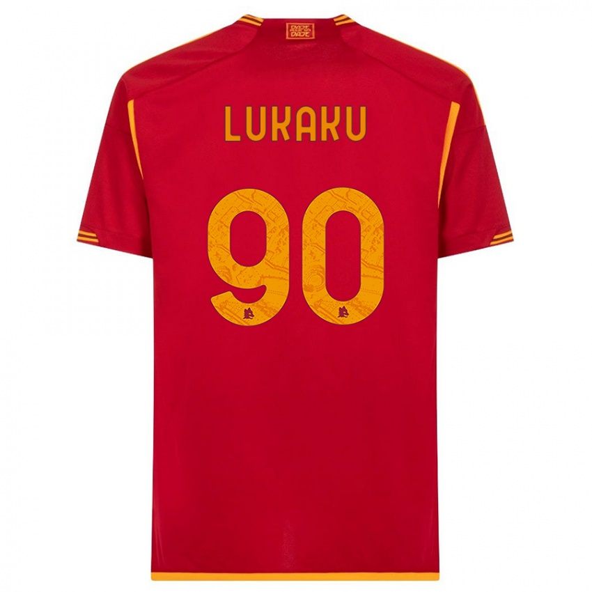 Kinder Romelu Lukaku #90 Rot Heimtrikot Trikot 2023/24 T-Shirt Österreich