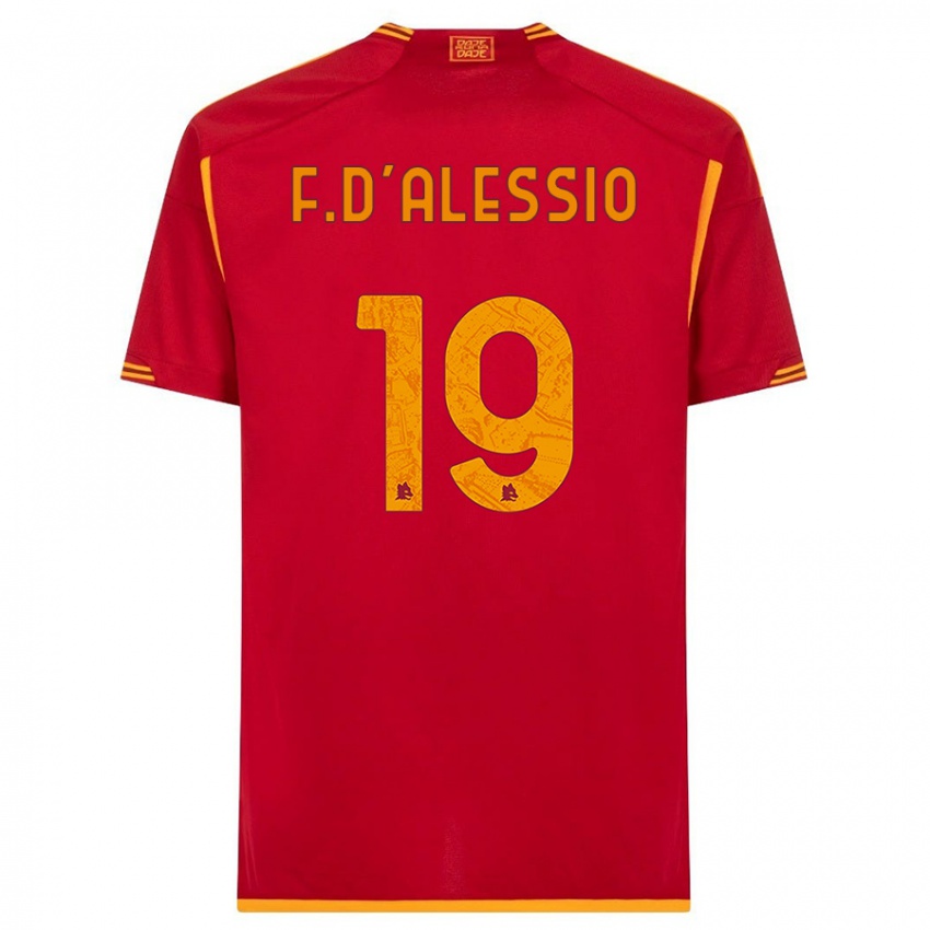 Kinder Francesco D'alessio #19 Rot Heimtrikot Trikot 2023/24 T-Shirt Österreich