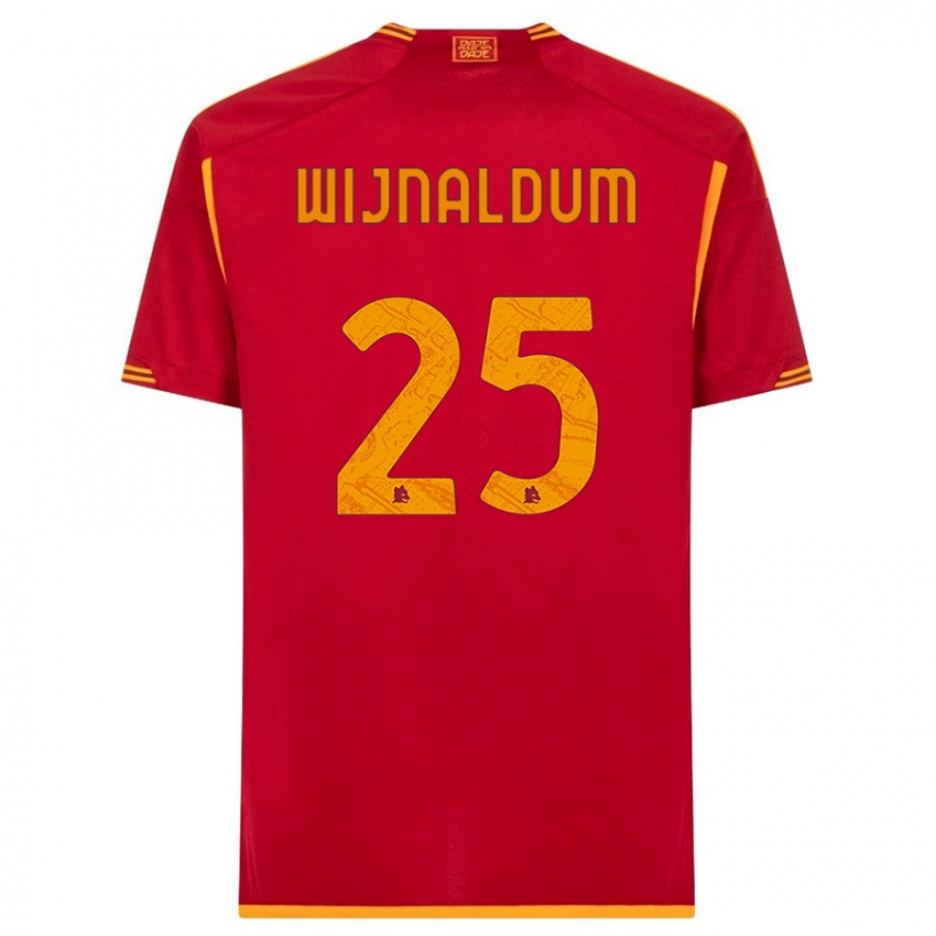 Kinder Georginio Wijnaldum #25 Rot Heimtrikot Trikot 2023/24 T-Shirt Österreich