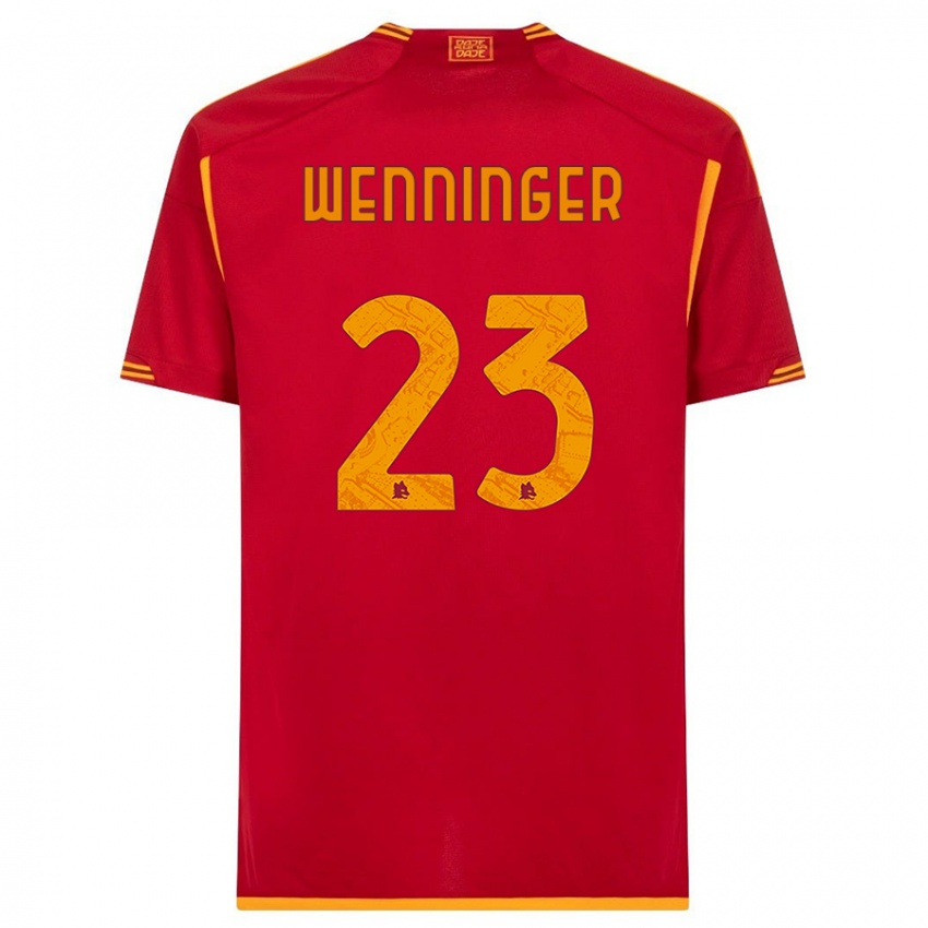 Kinder Carina Wenninger #23 Rot Heimtrikot Trikot 2023/24 T-Shirt Österreich