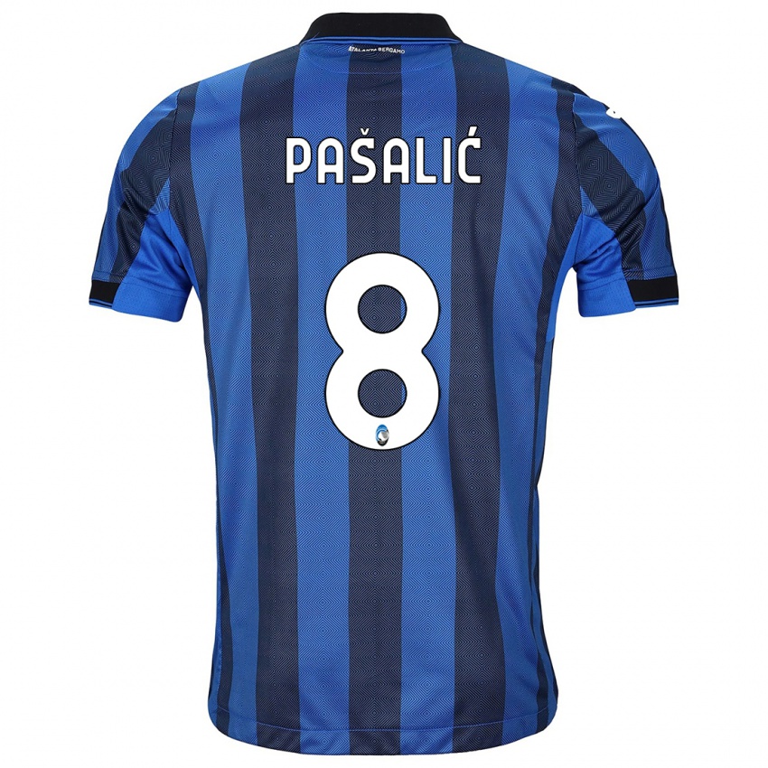 Kinder Mario Pasalic #8 Schwarz Blau Heimtrikot Trikot 2023/24 T-Shirt Österreich