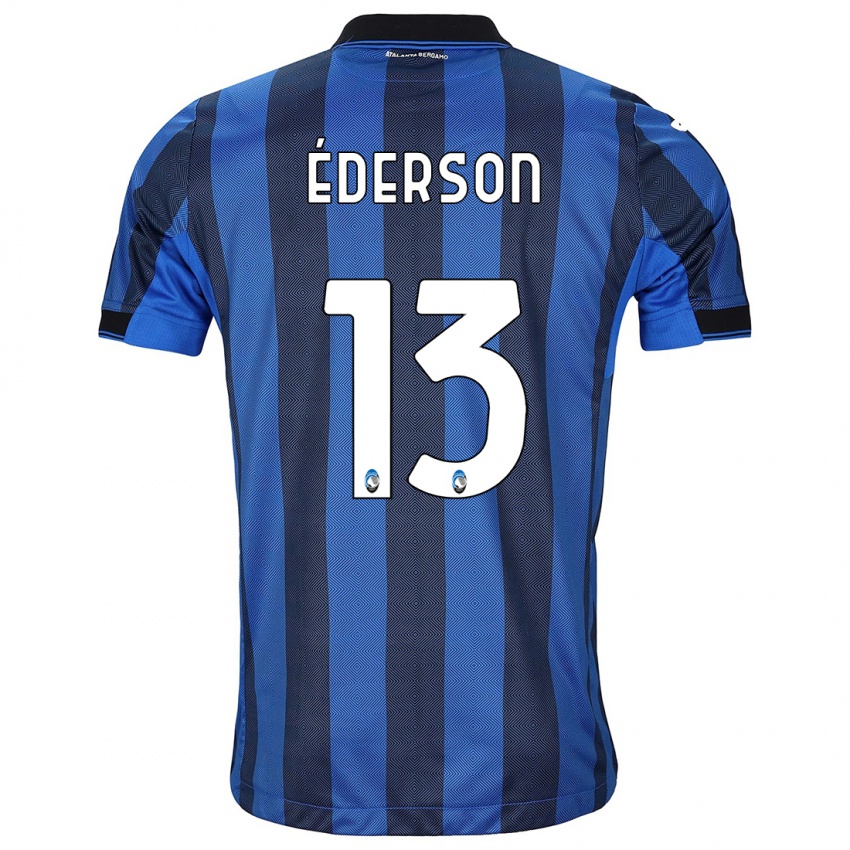 Kinder Ederson #13 Schwarz Blau Heimtrikot Trikot 2023/24 T-Shirt Österreich