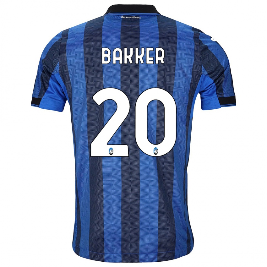 Kinder Mitchel Bakker #20 Schwarz Blau Heimtrikot Trikot 2023/24 T-Shirt Österreich