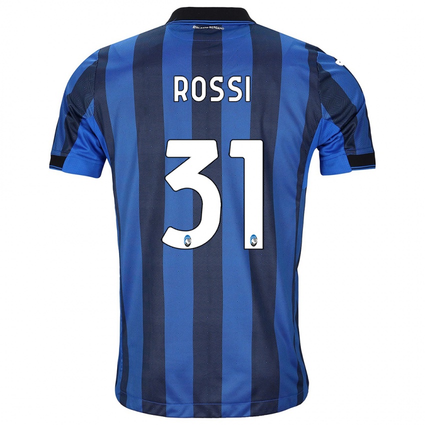 Kinder Francesco Rossi #31 Schwarz Blau Heimtrikot Trikot 2023/24 T-Shirt Österreich