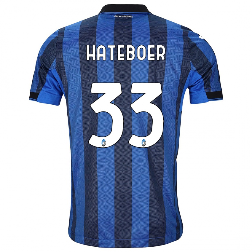 Kinder Hans Hateboer #33 Schwarz Blau Heimtrikot Trikot 2023/24 T-Shirt Österreich