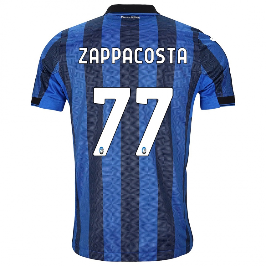 Kinder Davide Zappacosta #77 Schwarz Blau Heimtrikot Trikot 2023/24 T-Shirt Österreich