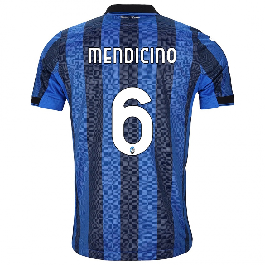 Kinder Leonardo Mendicino #6 Schwarz Blau Heimtrikot Trikot 2023/24 T-Shirt Österreich