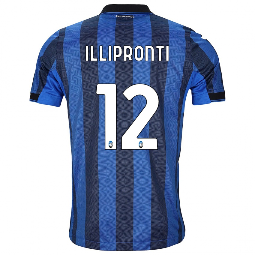 Kinder Filippo Illipronti #12 Schwarz Blau Heimtrikot Trikot 2023/24 T-Shirt Österreich