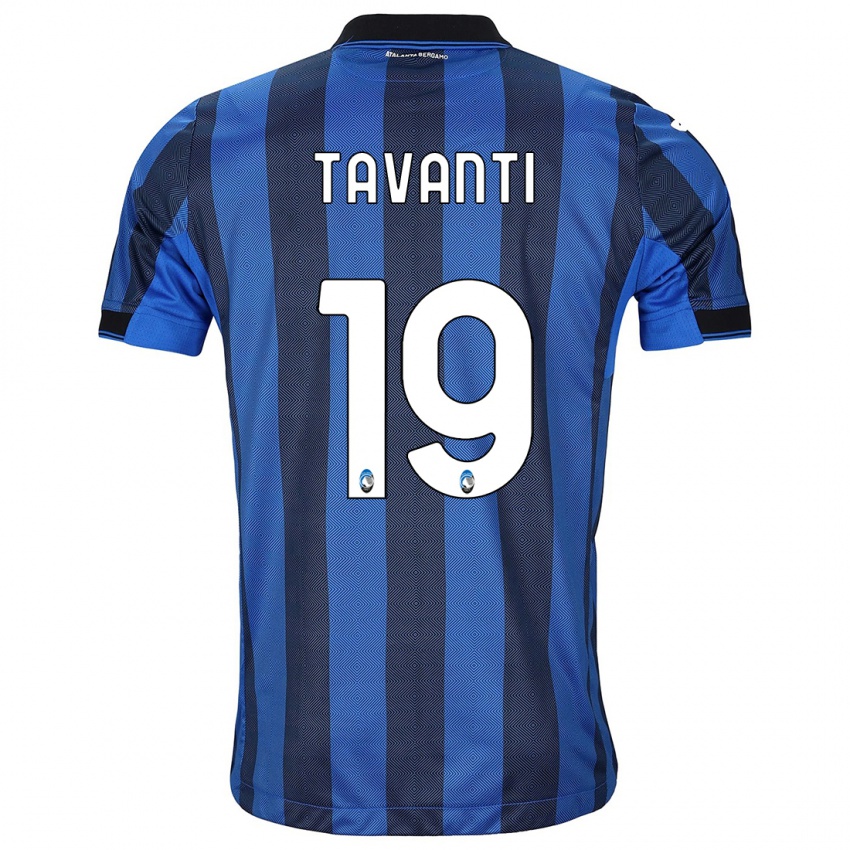 Kinder Mattia Tavanti #19 Schwarz Blau Heimtrikot Trikot 2023/24 T-Shirt Österreich